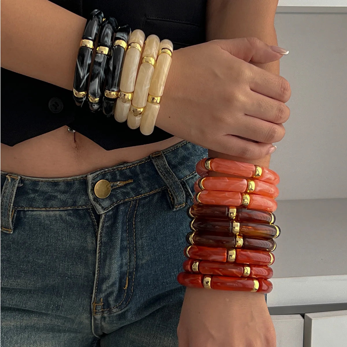 Braccialetti colorati e audaci